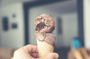 chocolate icecream cone
